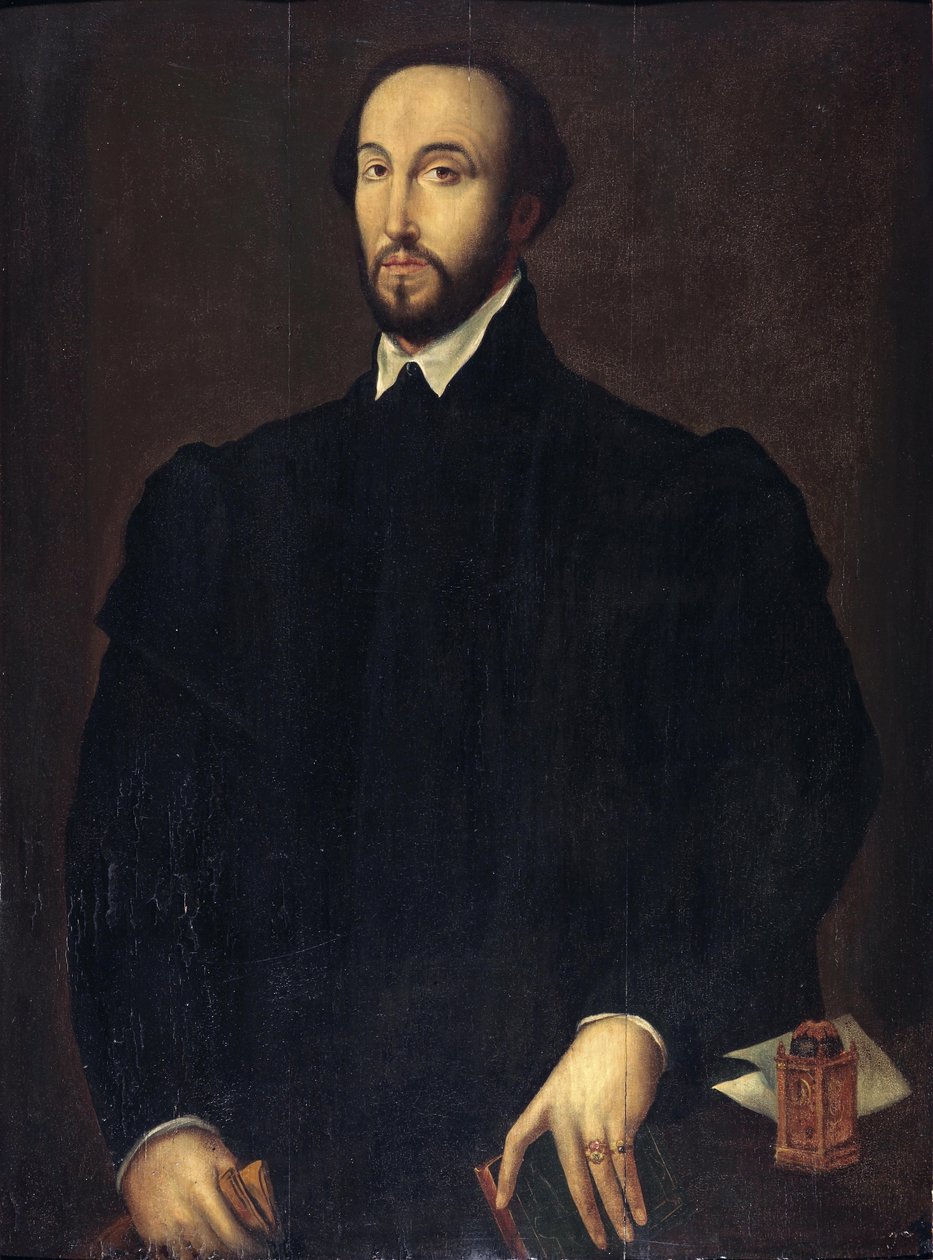 Bildnis des Antoine Perrenot de Granvelle (1517-1586), Kardinal und Minister in den Spanischen Niederlanden by Follower of Antonis Mor