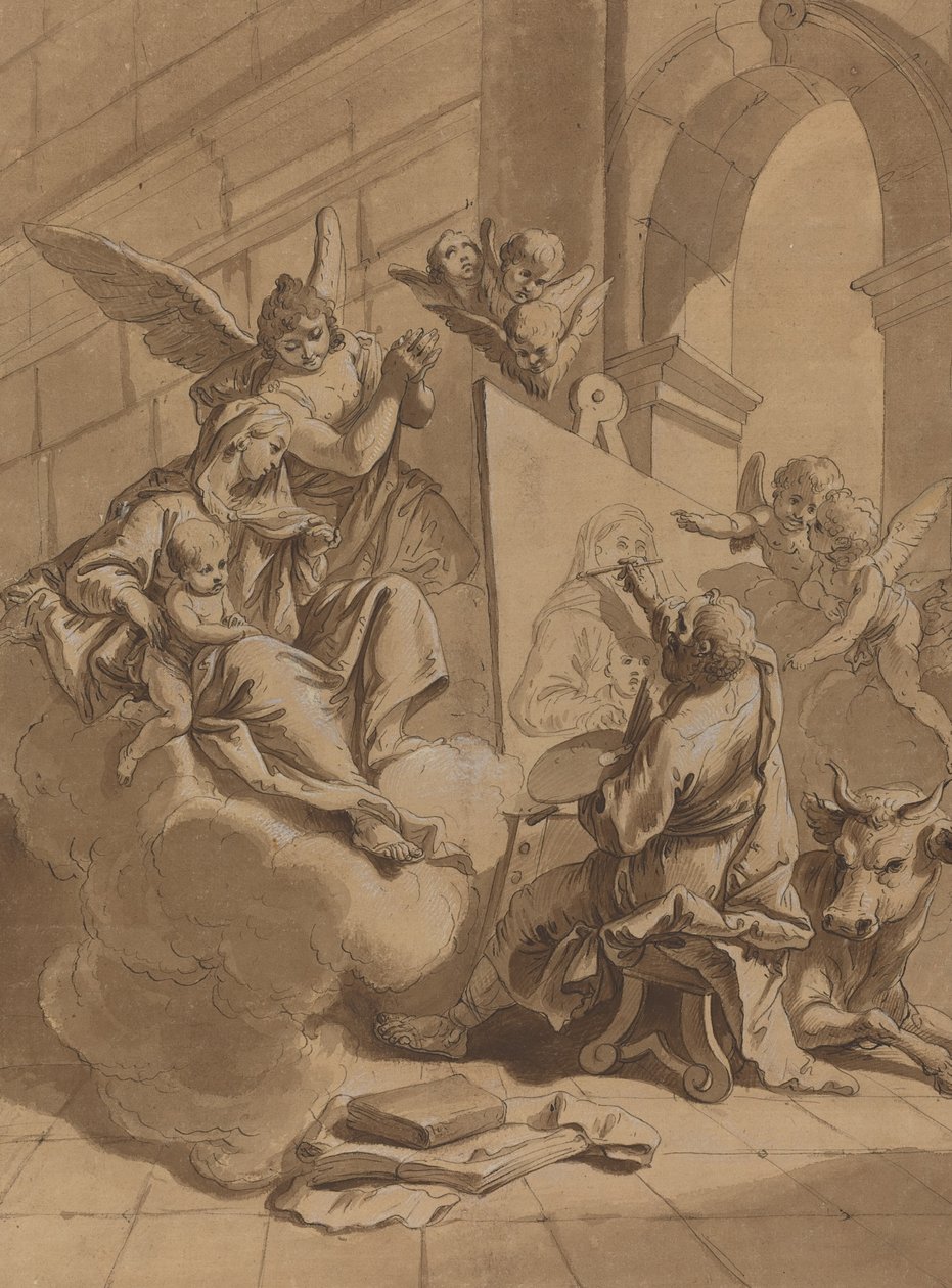 Aziz Luke Bakire Tablosu by Follower of Francesco Fontebasso