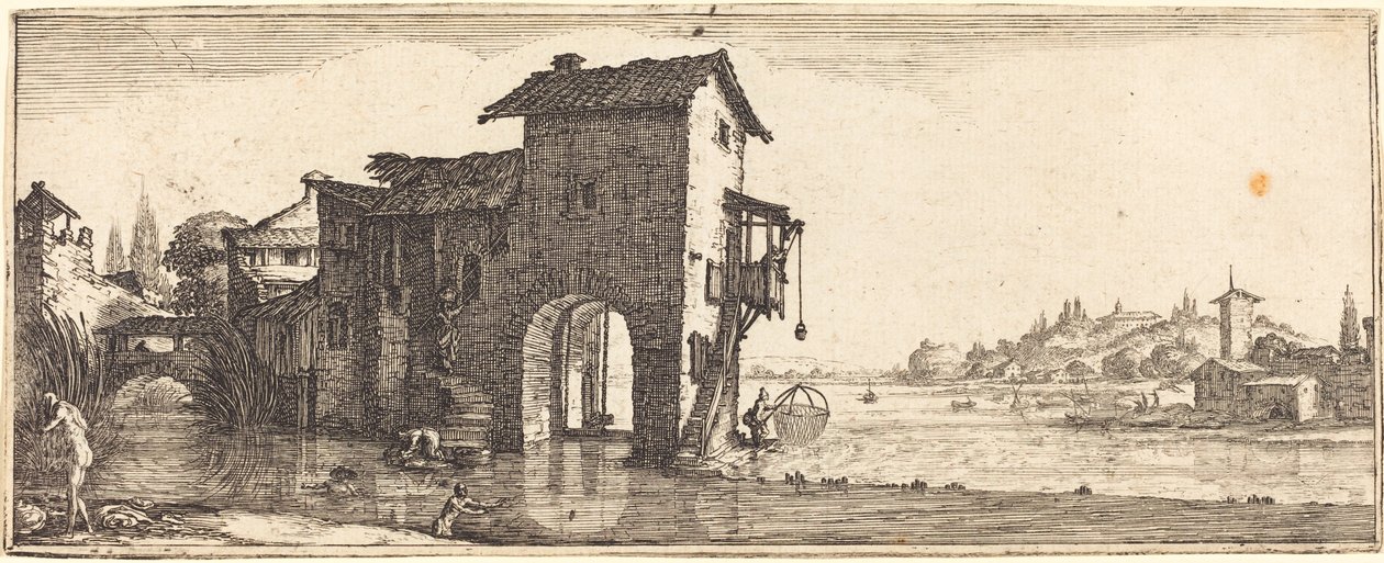 su değirmeni by Follower of Jacques Callot