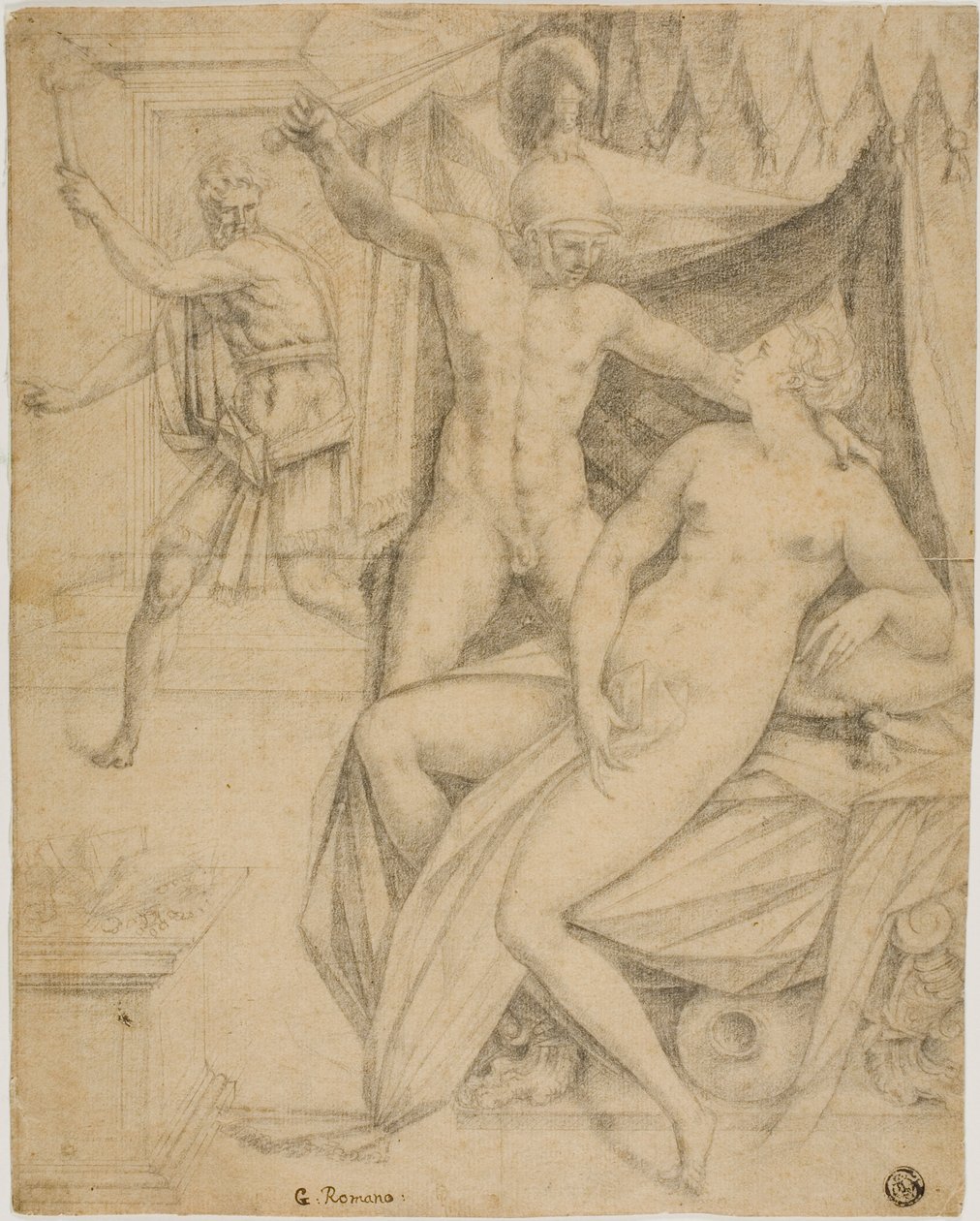 Tarquin ve Lucretia by Fontainebleau School
