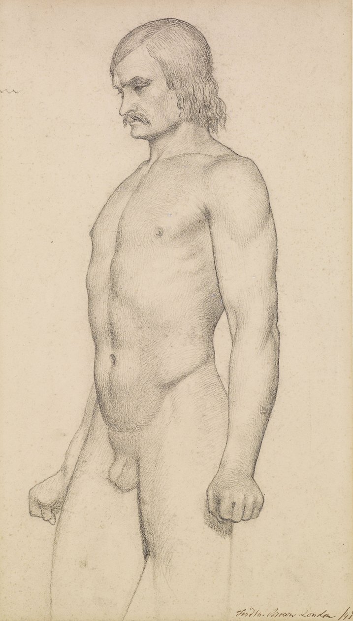 erkek çıplak by Ford Madox Brown