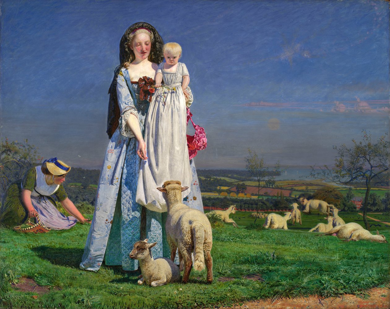 Güzel Baa-Kuzular by Ford Madox Brown