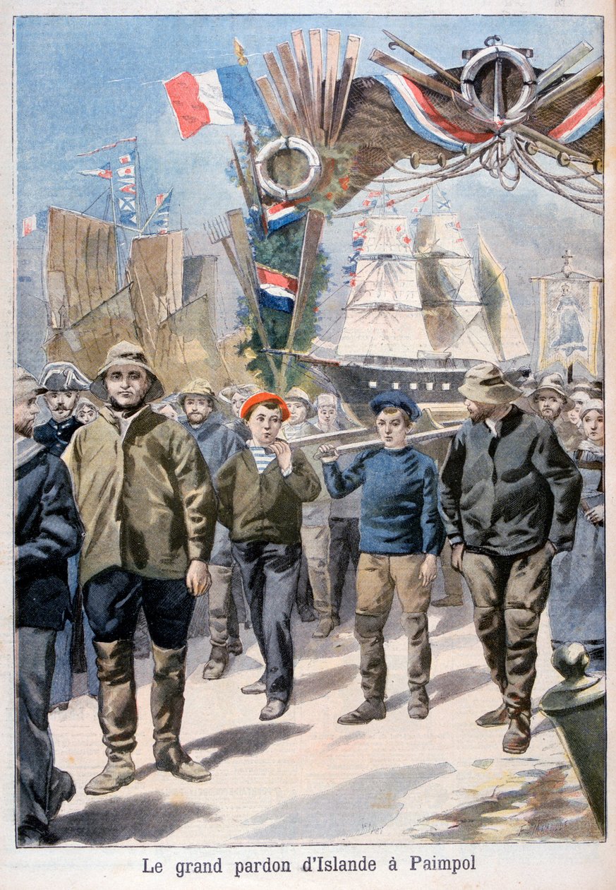 Festival, Paimpol, Fransa, 1898 by Fortuné Méaulle