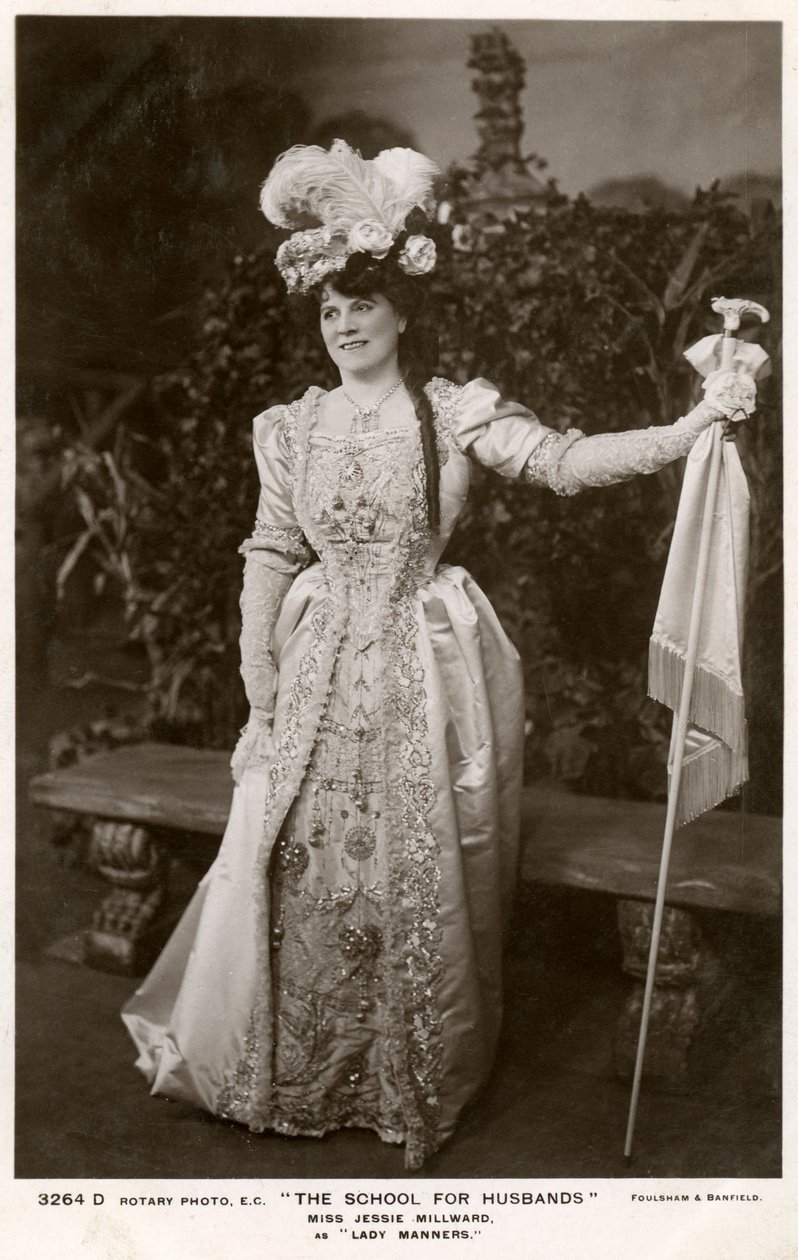 Jessie Millward, İngiliz aktris, c1906. by Foulsham and Banfield