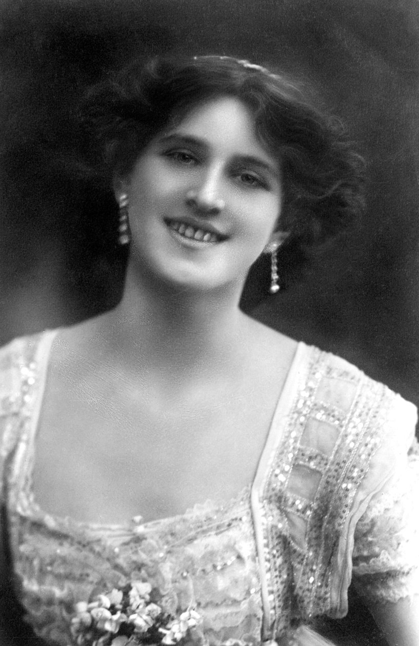 Zena Dare 1887-1975, İngiliz aktris, 1908. by Foulsham and Banfield