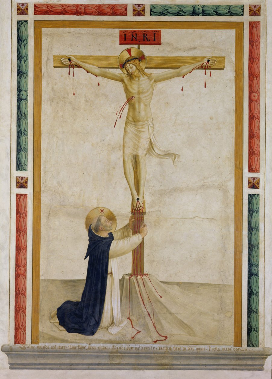 Aziz Dominic ile Çarmıha Gerilme by Fra Angelico