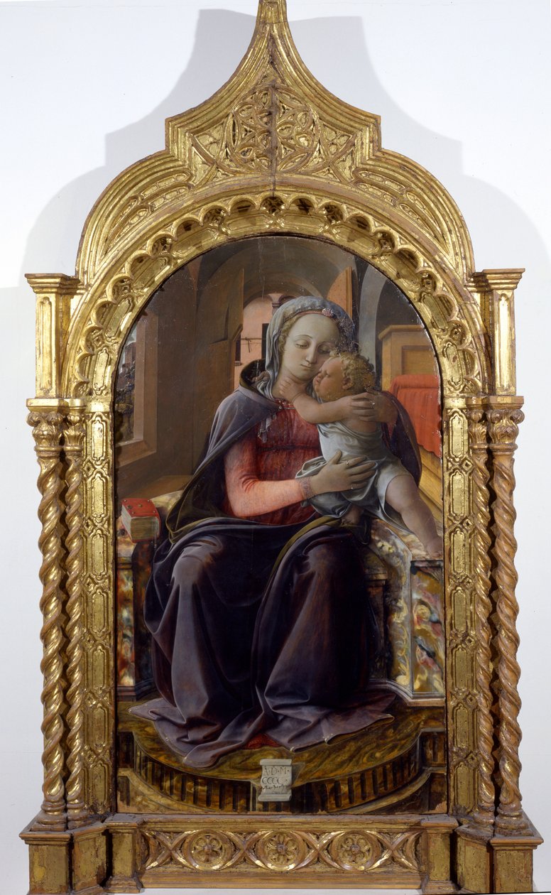 Tarquinia Madonna, 1437 (ahşap üzerine tempera) by Fra Filippo Lippi