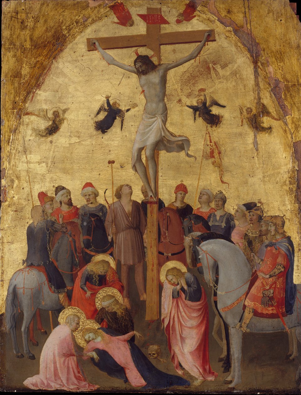 Çarmıha Gerilme, c.1420-23 (ahşap üzerine tempera) by Fra Angelico