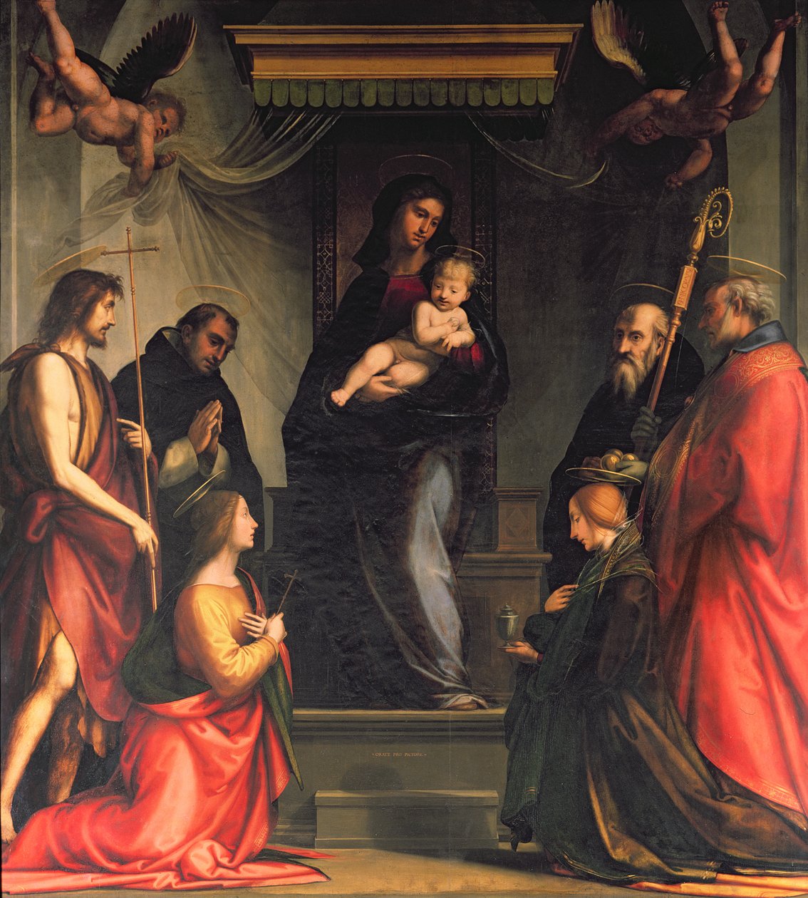 Azizler ile Madonna ve Çocuk by Fra Bartolommeo