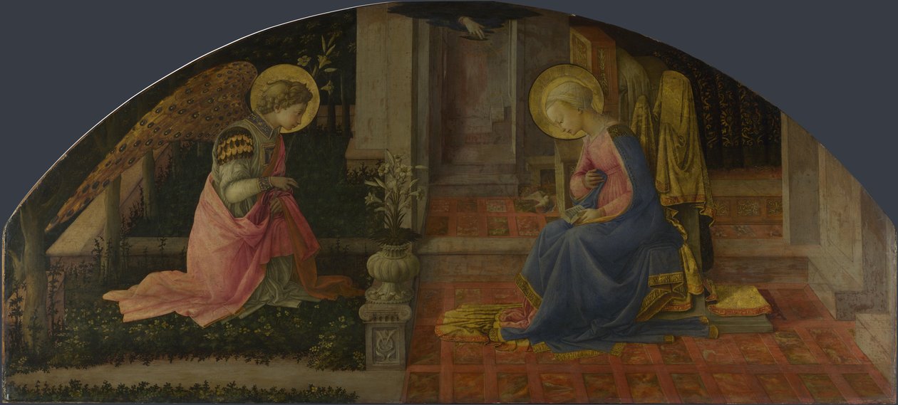 Müjde Medici Paneli, c. 1450 by Fra Filippo Lippi