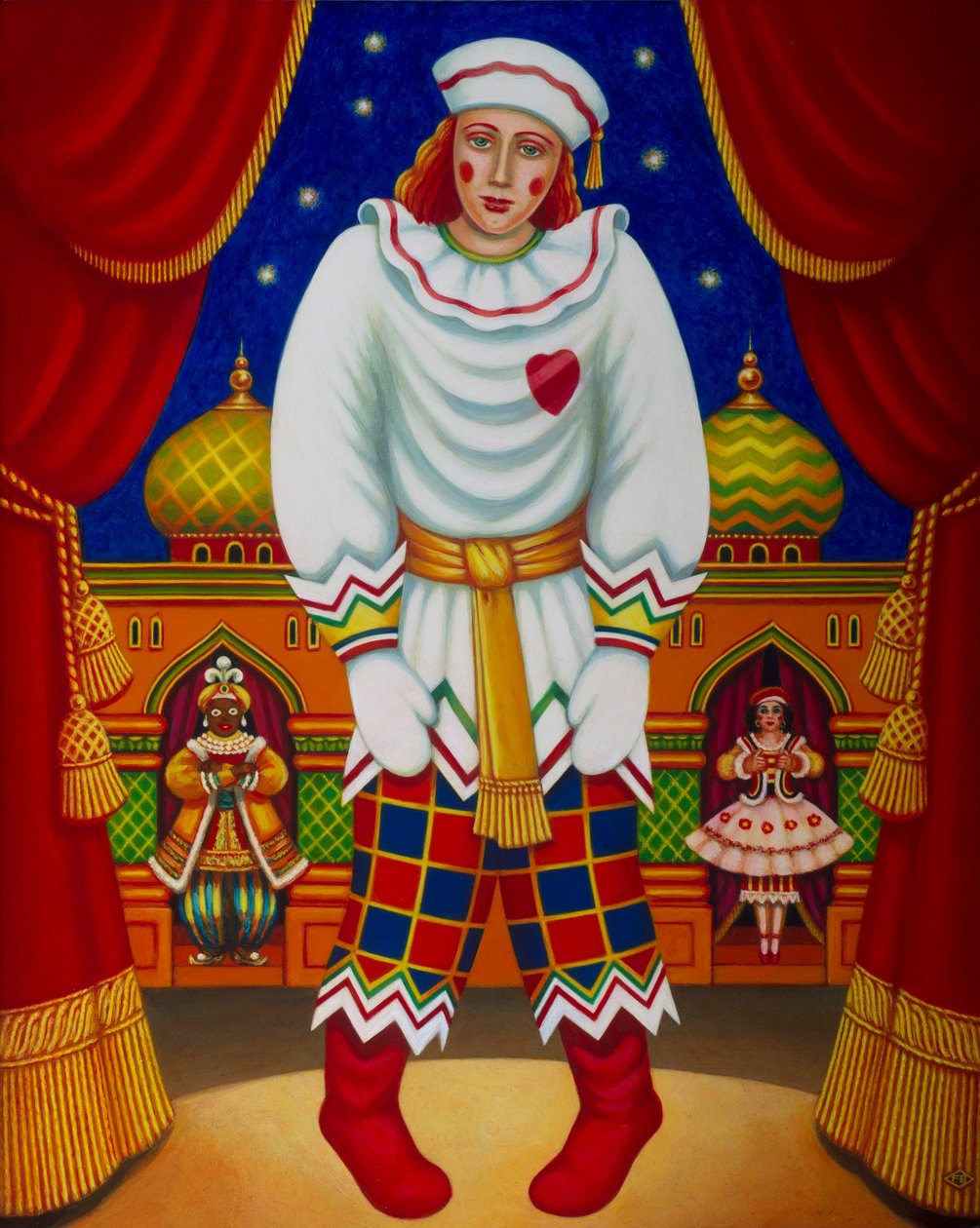 Petrushka, 2011 (panelde yağlar ve tempera) by Frances Broomfield