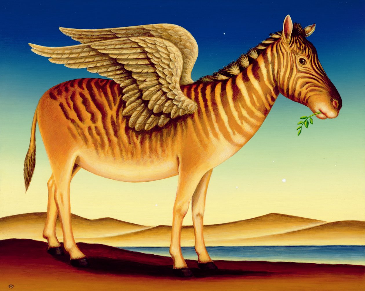 Quagga, 2000 (panelde yağ ve tempera) by Frances Broomfield