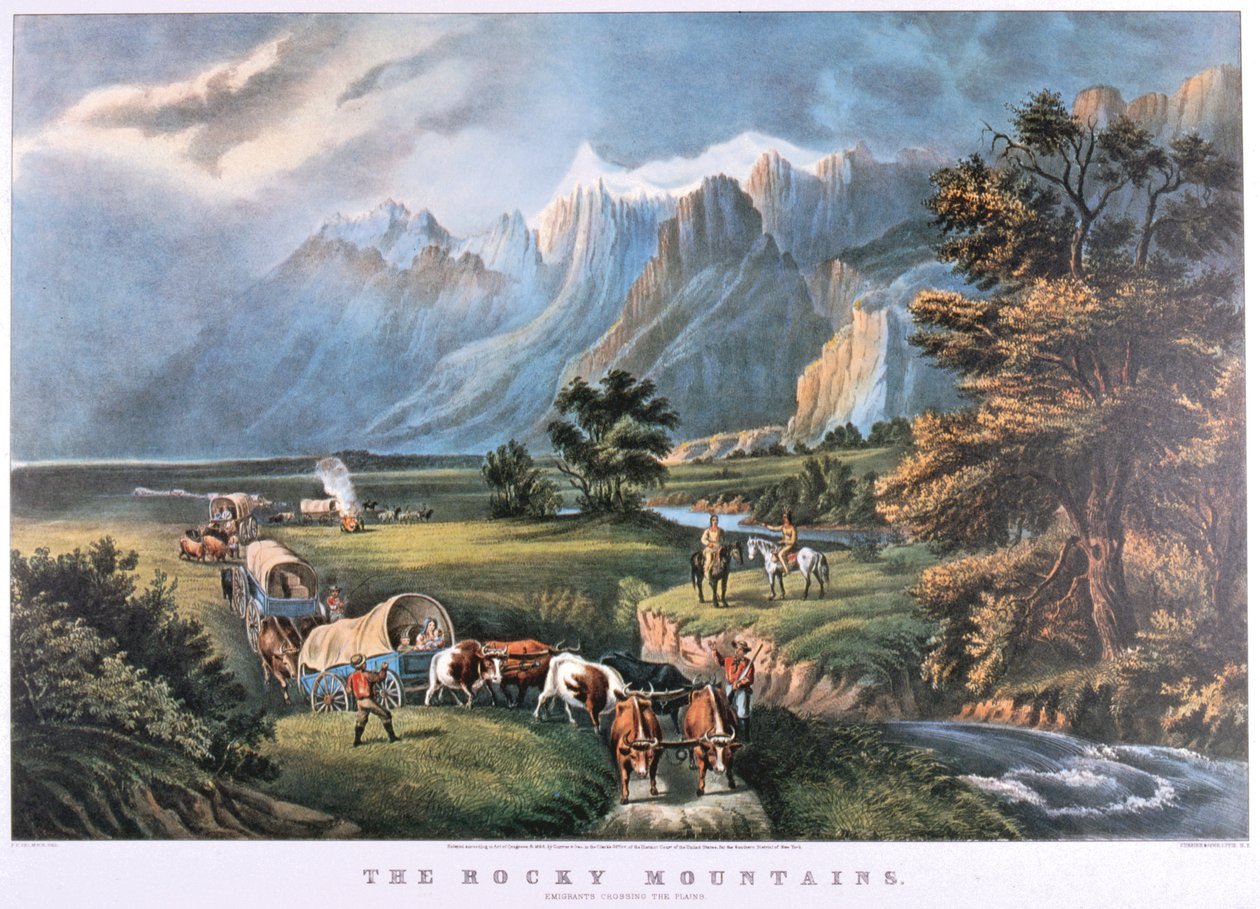 Rocky Dağları, c1834-c1876 by Frances Flora Bond Palmer