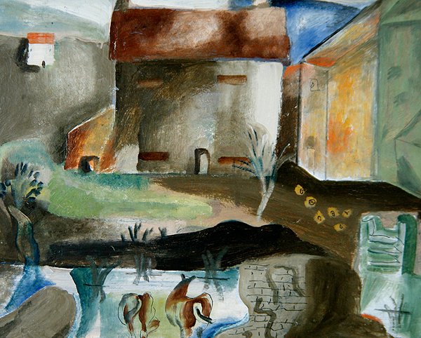 Değirmen Göleti, c.1930 (gemideki petrol) by Frances Hodgkins