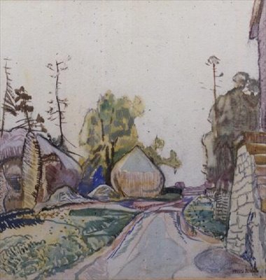 Rickyard by Frances Hodgkins