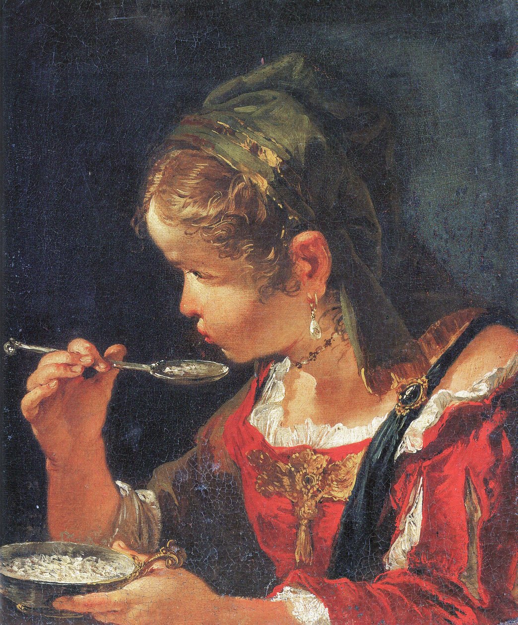 Bebek maması yiyen küçük kız by Francesco Fontebasso