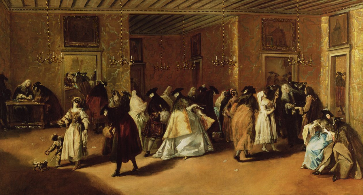 maskeli toplantı by Francesco Guardi