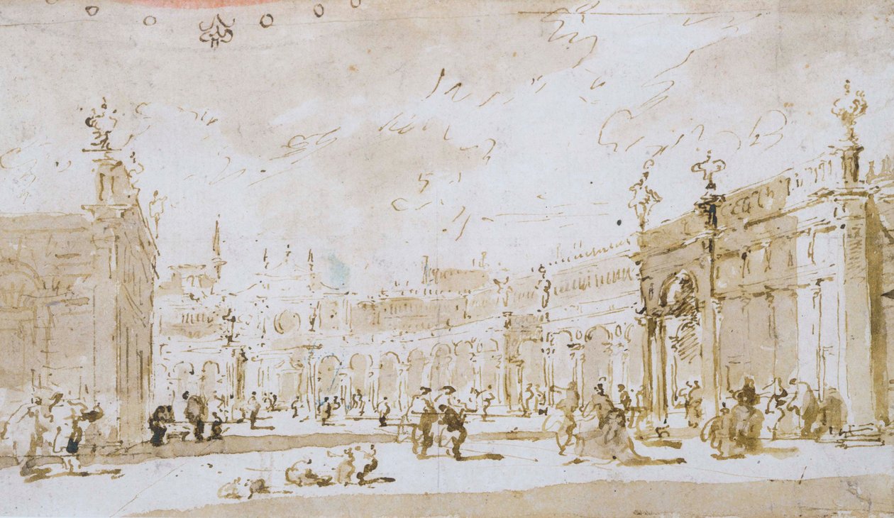 San Marco Meydanı by Francesco Guardi