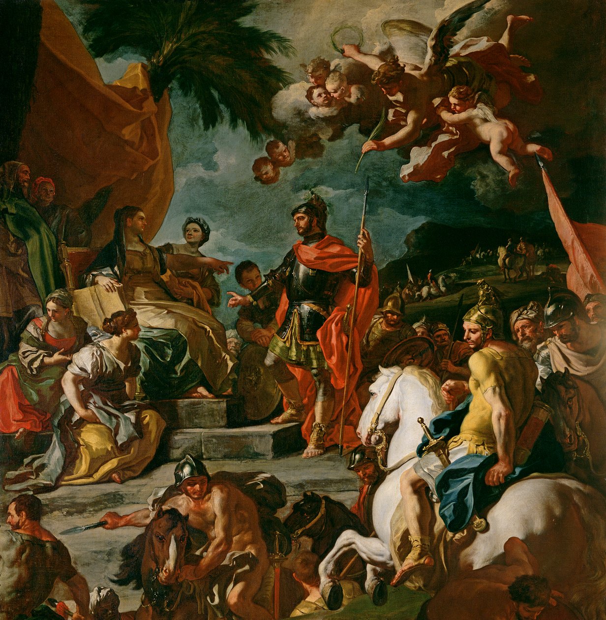 Barak ve Deborah (67670 detayı) by Francesco Solimena