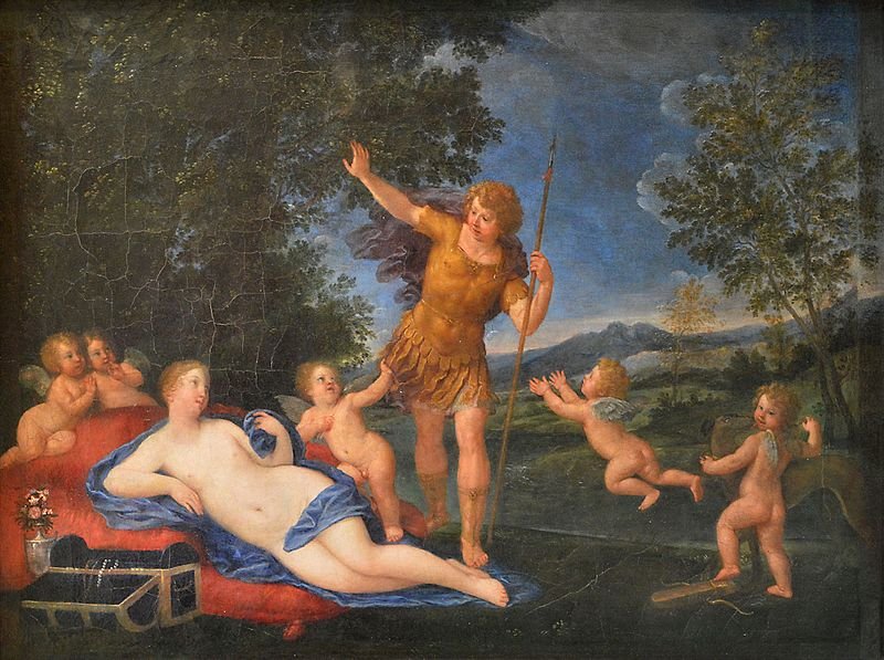 Venüs ve Adonis by Francesco Albani