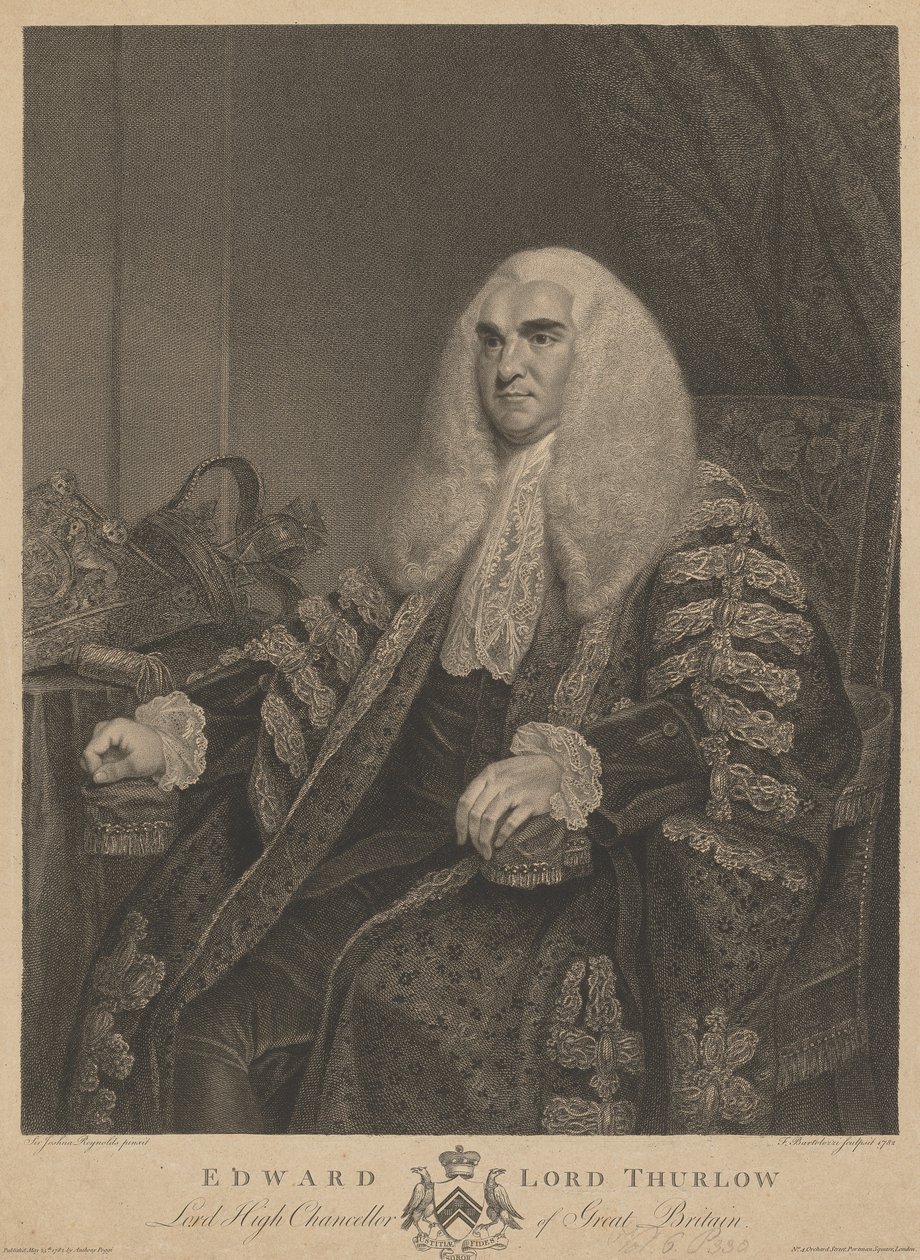 Edward Lord Thurlow by Francesco Bartolozzi