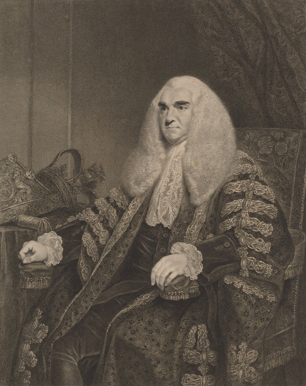 Edward, Lord Thurlow, 1782. by Francesco Bartolozzi