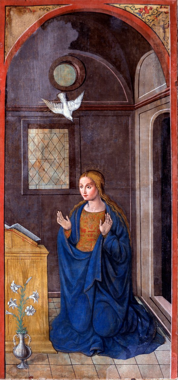 Müjde: Meryem (Resim, 1549 civarı) by Francesco Brea