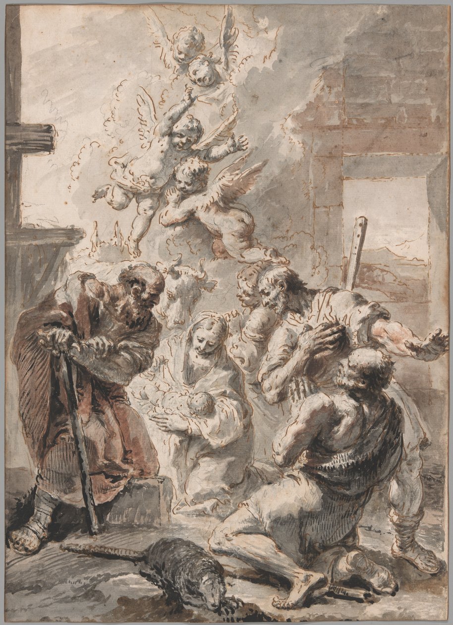 Çobanların hayranlığı by Francesco Fontebasso