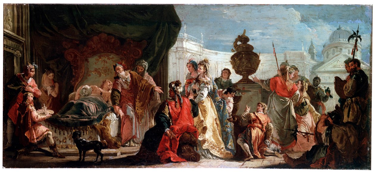 Antiochus ve Stratonike, 18. yüzyıl by Francesco Fontebasso