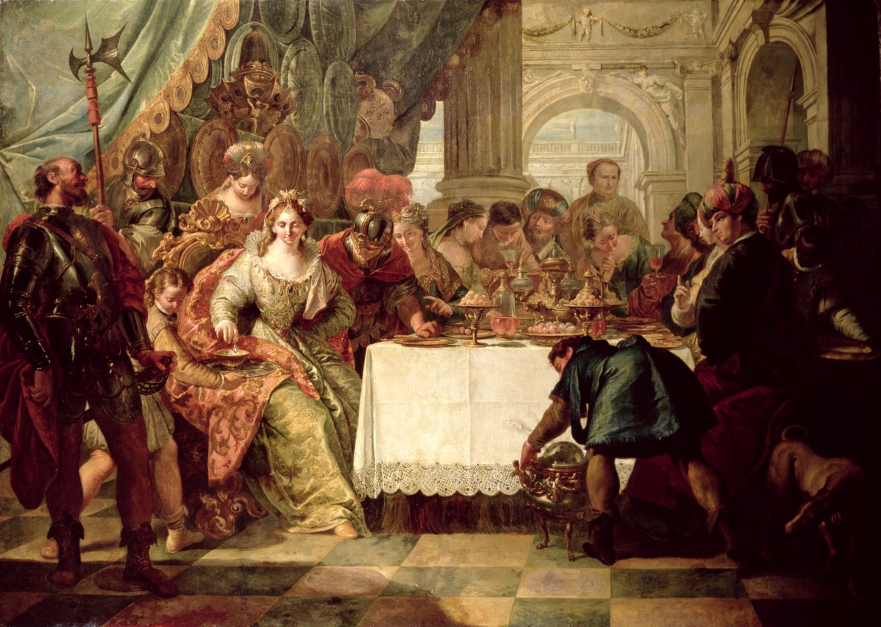 Kleopatra Ziyafeti by Francesco Fontebasso