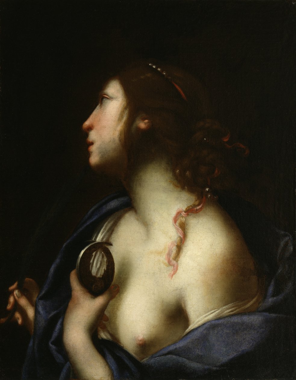 Aziz Agatha, c.1635-45 (tuval üzerine yağlı boya ve tempera) by Francesco Furini