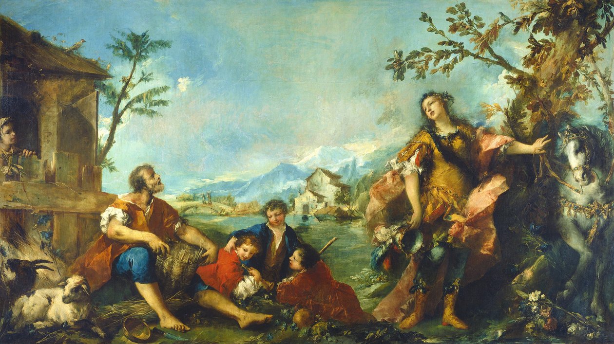Erminia ve Çobanlar, 17501755 by Francesco Guardi