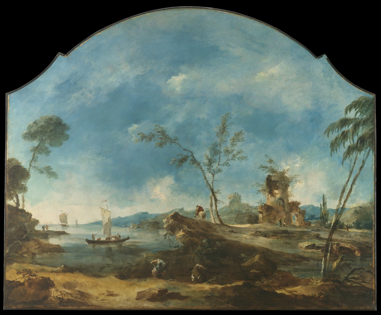 Fantastik Manzara, ca. 1765. by Francesco Guardi