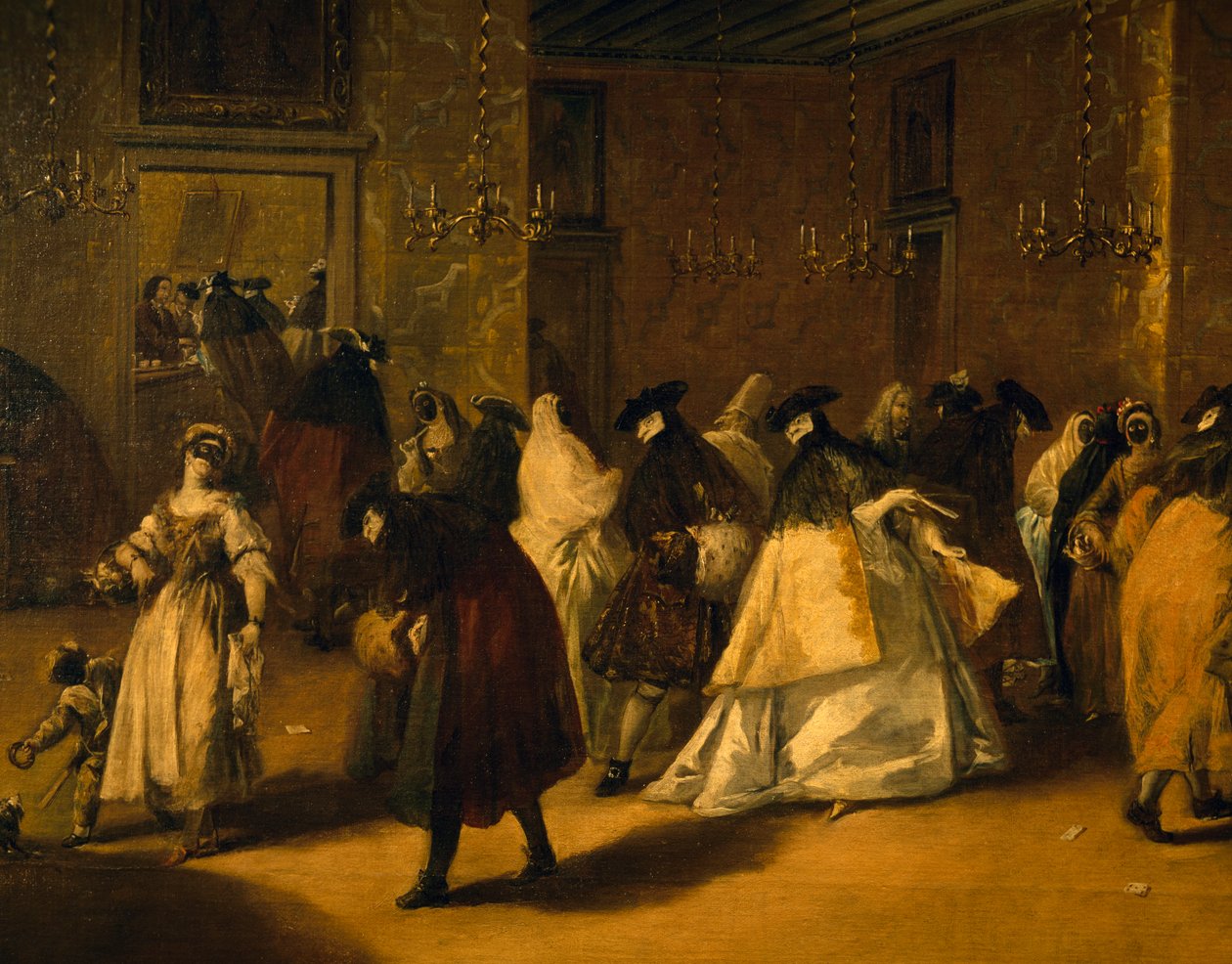 Azaltılmış (Maskeli Venedikliler) by Francesco Guardi