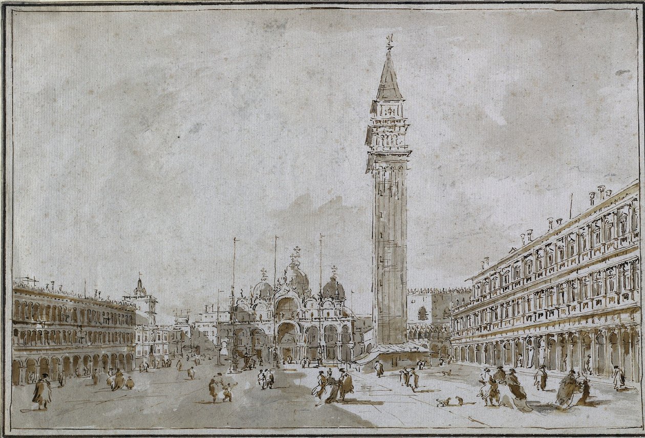 Piazza San Marco, Venedik, 1780