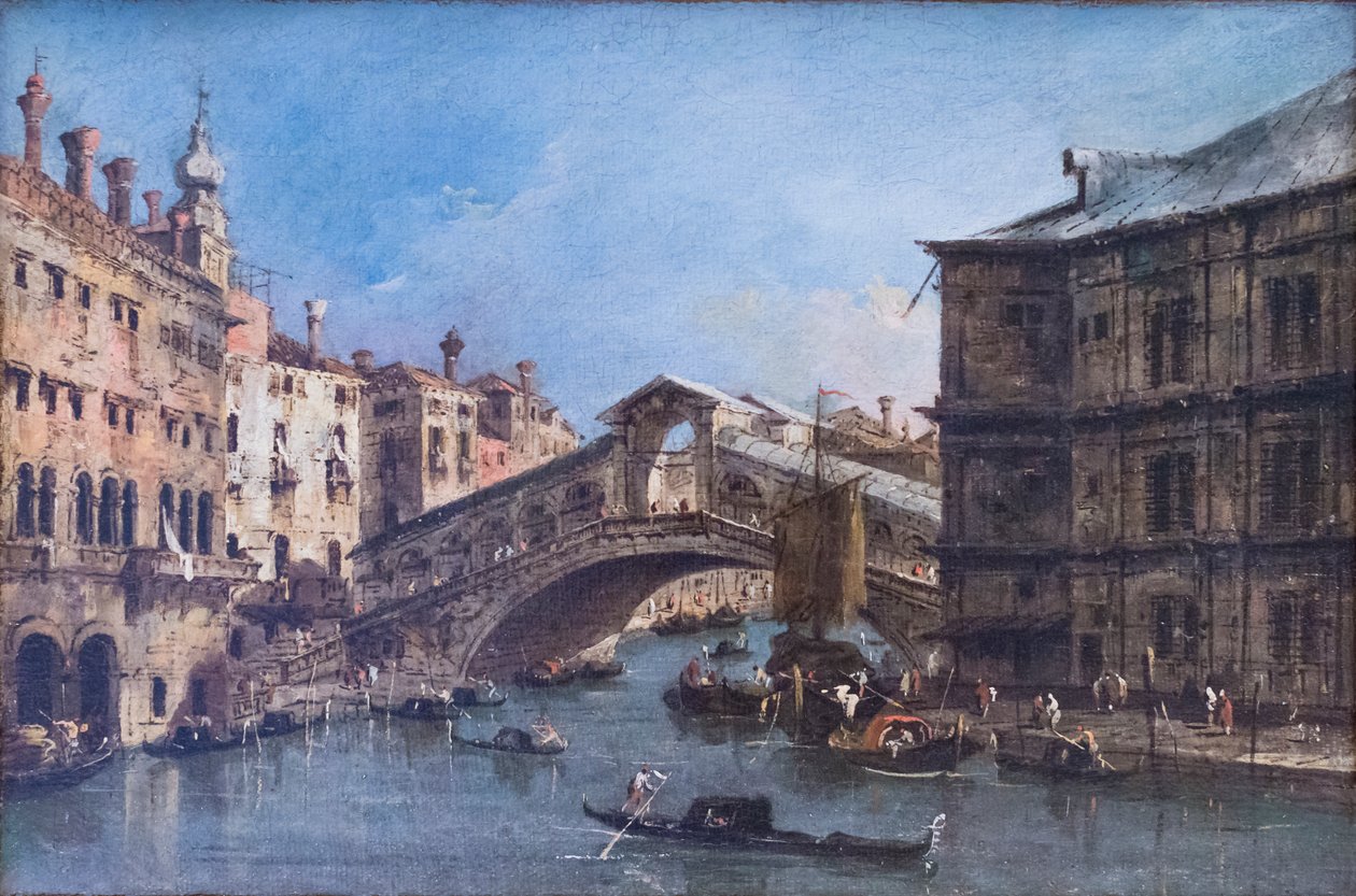 rialto köprüsü by Francesco Guardi