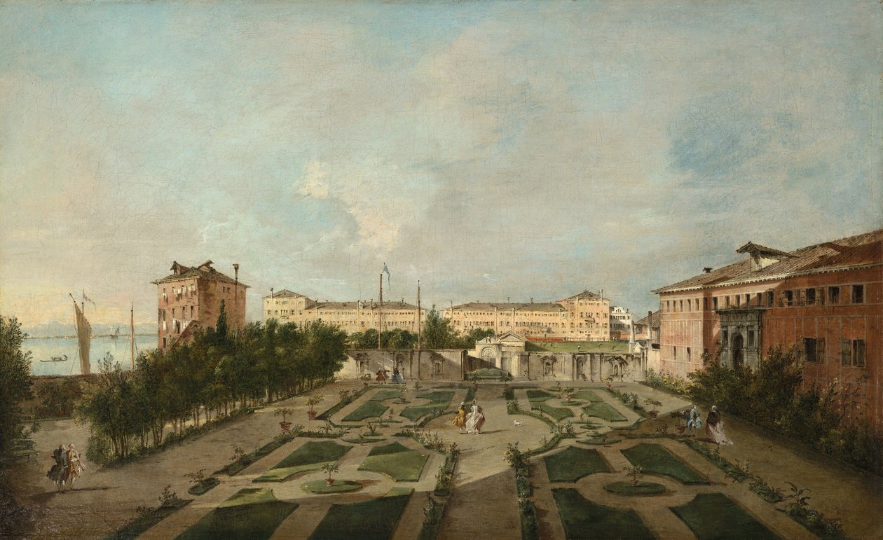Palazzo Contarini dal Zaffo Bahçesi by Francesco Guardi