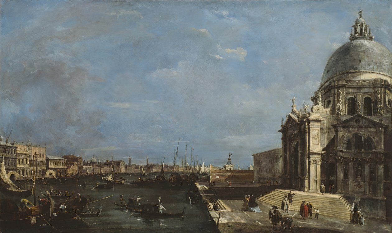 Büyük Kanal, Venedik, c. 1760. by Francesco Guardi
