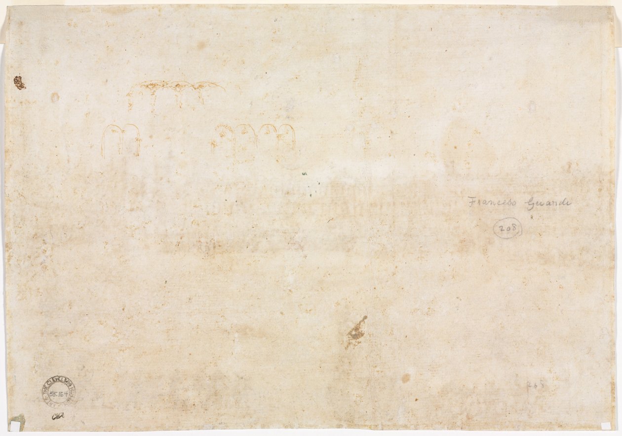 Üç Kemer Eskizleri (ters) by Francesco Guardi