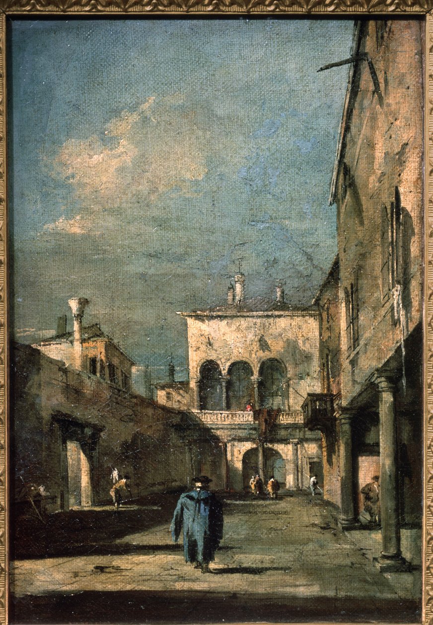 Venedik avlusu by Francesco Guardi