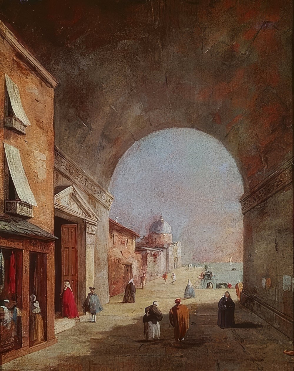 Venedik manzarası by Francesco Guardi