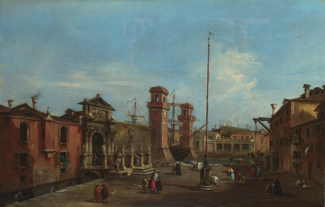 Venedik. Arsenal, 1755-1760 by Francesco Guardi