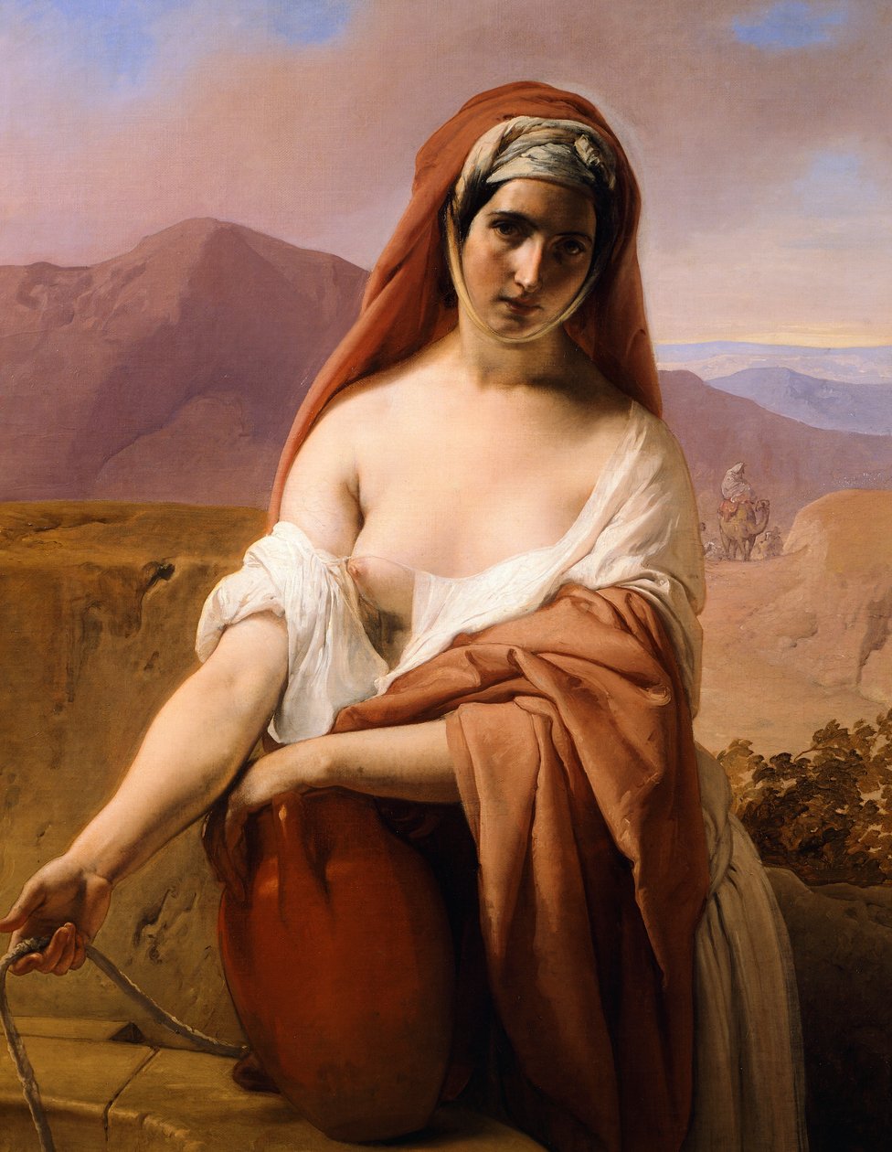 Kuyudaki Rebecca, Francesco Hayez by Francesco Hayez
