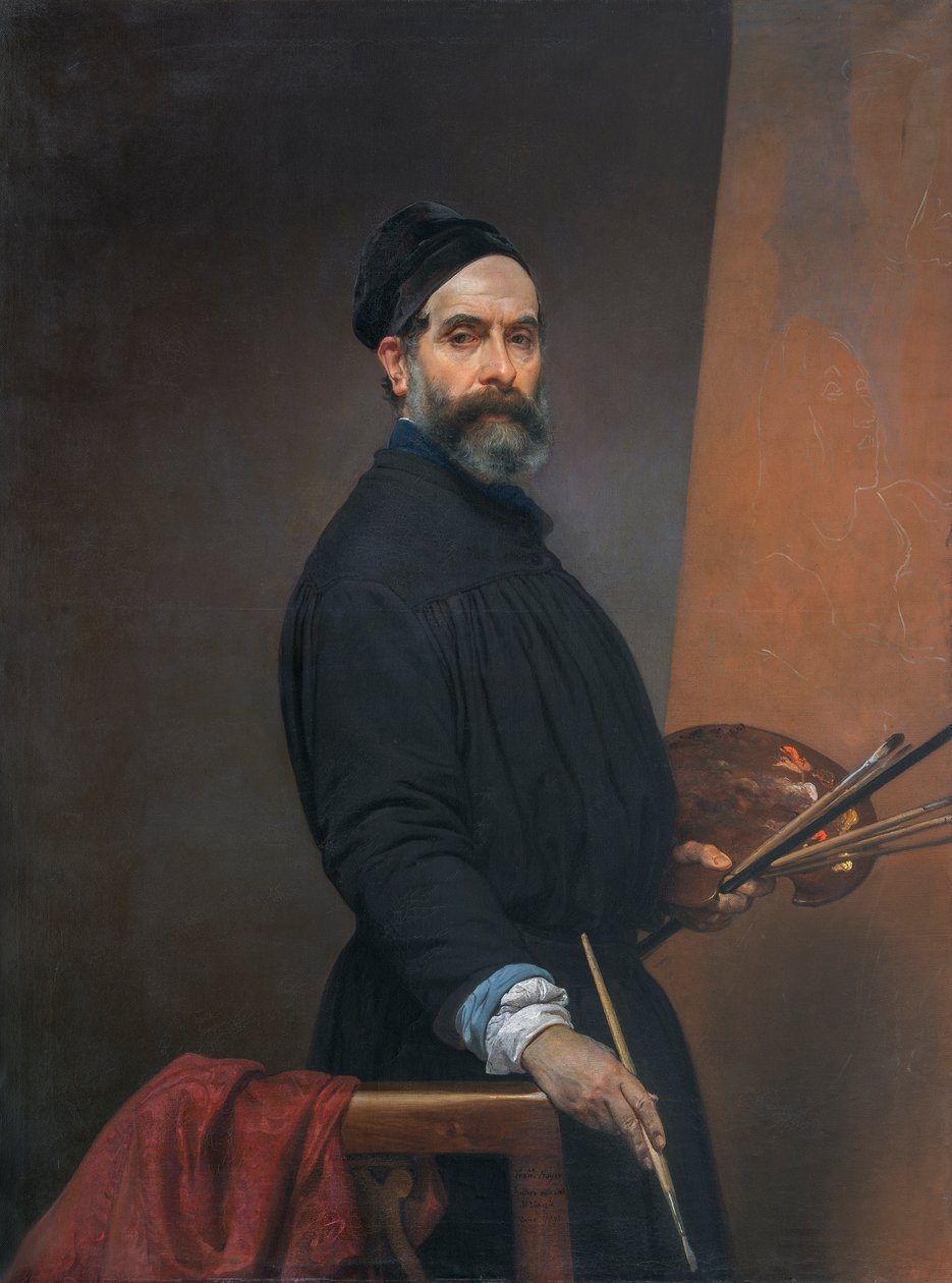 Elli yedi yaşında otoportre by Francesco Hayez
