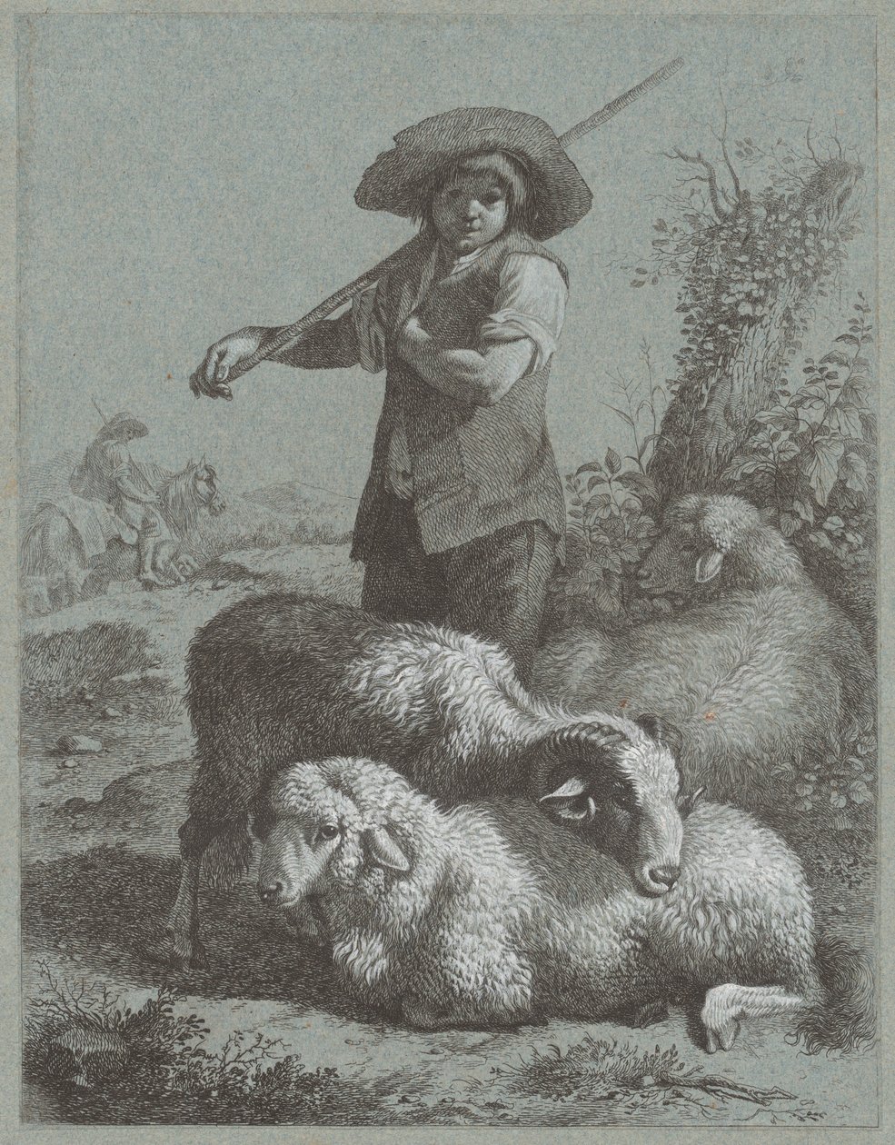 Koyunlu Çoban Çocuk, 1764. by Francesco Londonio
