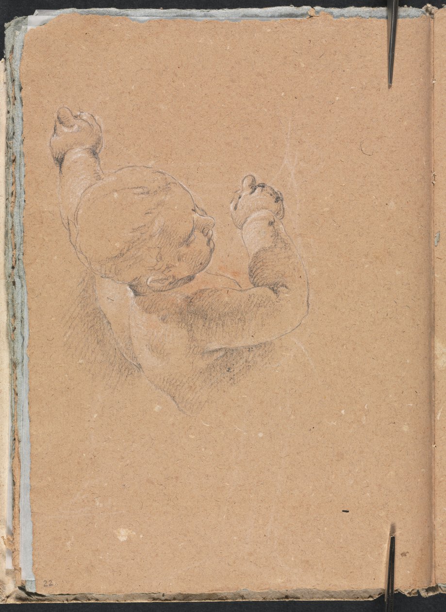 Verona Sketchbook: Putto (sayfa 22) by Francesco Lorenzi