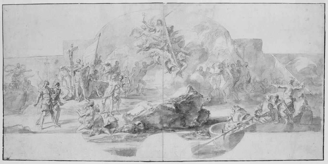 Kolomb'un Amerika'ya İnişi, 1715-1716 by Francesco Solimena