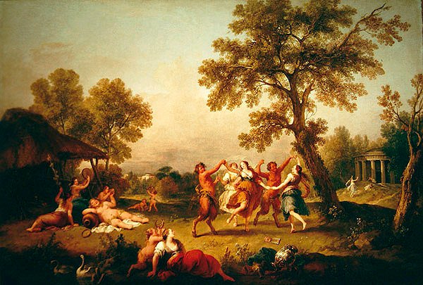 ಬಚ್ಚನಾಲ್, c.1740-50 ಟರ್ಕ್ by Francesco Zuccarelli