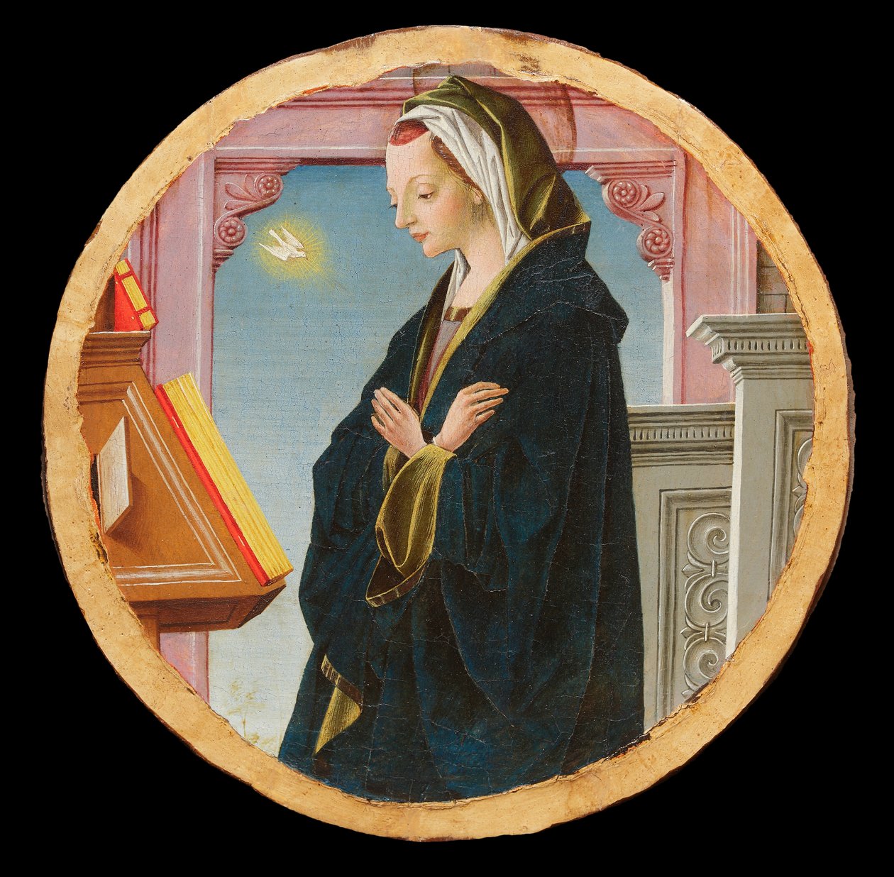 Griffoni Polyptych: Virgin Annunciate, ca 1472-1473. by Francesco del Cossa