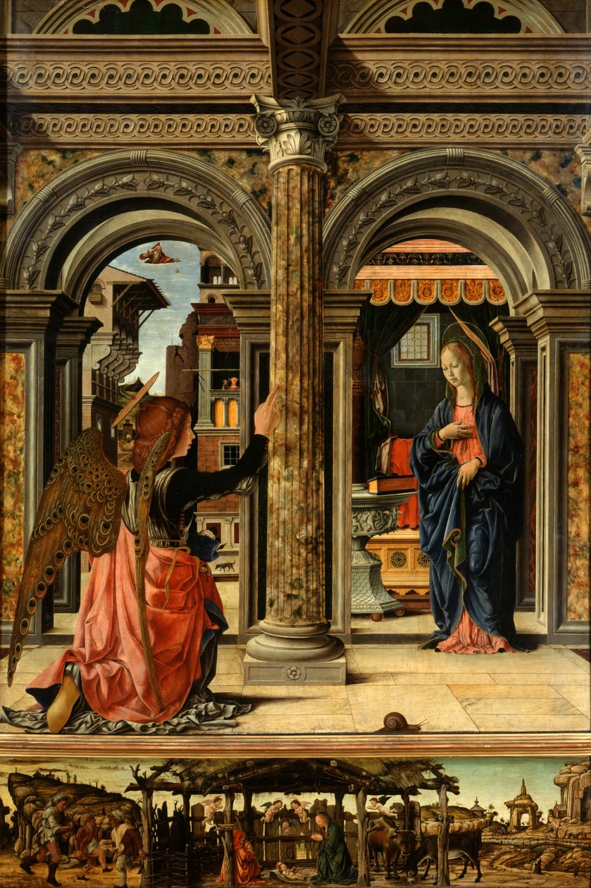 Müjde, 1470-1472 by Francesco del Cossa